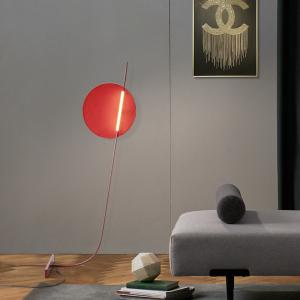 China Nordic red LED Floor Lamp Living Modern Minimalist Room Home Creative Decor Standing Lamp(WH-MFL-105) supplier