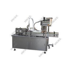 Electronic Smoke Eye Drop Liquid Oil Filling Machine Capping Labeling Line With Piston Pump