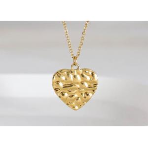 Fashion titanium steel peach heart necklace temperament pendant stainless steel love chain bar accessories
