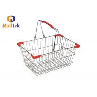 China Durable Metal Supermarket Wire Shopping Basket For Boutique With Long Life on sale