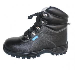 Cushioned Insole Safety Boots ESD Cleanroom Shoes Steel Cap Heat Resistant Black Color