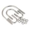 China U-shaped Bolt 304 Stainless Steel U-shaped Screw Nut Set U-shaped Pipe Clamp Fixing Clip wholesale