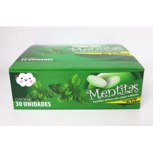 8g Strong Mint Flavor Compressed Candy Packed In Plastic Round Box