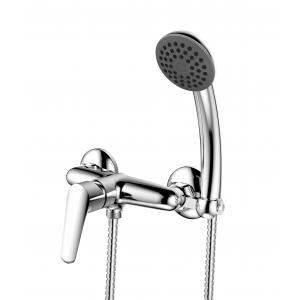 China Single Handle Shower Mixer Faucet Wall Mounted Brass Chrome Shower Set supplier