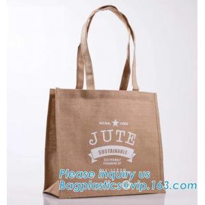 Custom Logo Printed Shopping Bag High Quality Jute Tote Bag,Promotional wholesale jute fabric shopping bag beach jute ba