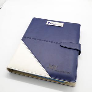 China B5 Two Color Loose Leaf Notebook Binder 80 Sheets With Dripping Logo Separate Page supplier