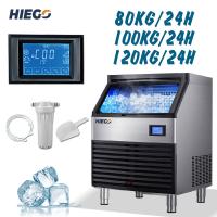 China Ice Cube 100kg 24H Full-Automatic Ice Cubes Maker Machine 80kg 120KG Ice Maker on sale