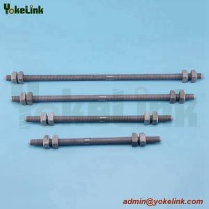 China Hot dip galvanized All Threaded Rods /Double Arming Bolts with nut on sale 