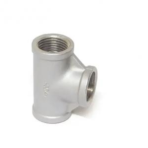 China China Manufacturer Hot Sale Stainless Steel Pipe Fittings Sample Customization 304/316 1/8-4 Stainless Steel Tee supplier