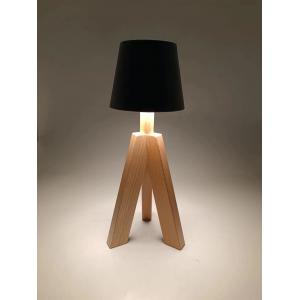 Rechargeable Wooden Base Battery Operated Night Light For Nursery 200lm