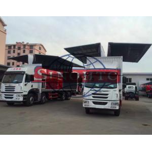 China FAW Cargo Transport Truck Opening Wing Van Truck 3 - 30 Tons Loading Capacity supplier