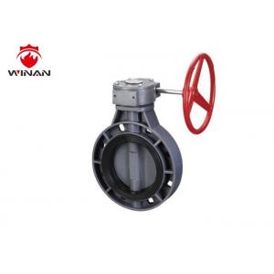 Light Weight Fire Fighting Valves , Plastic Butterfly Valve 300PSI Pressure