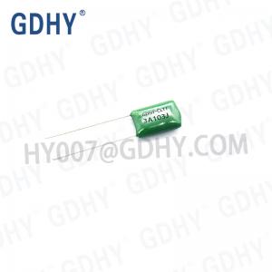 China 0.01UF 1000V 5% Metallized Polyester Film Capacitor CL11 2J103J supplier