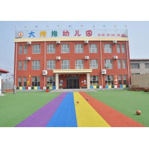 China Low Friction Bright Color 20mm 4m Plastic Colored Artificial Turf supplier