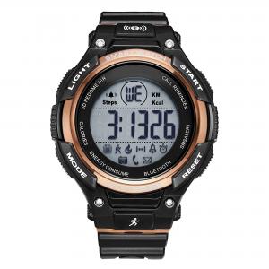 Men's Silicone  Wrist Watch ,Bluetooth Smart Watch , Luxury Waterproof SmartWatch，Military Digital Pedometer Smartwatch