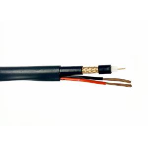 China Do cabo coaxial Siamese exterior do PE de RG59+2C resistente UV para o projeto do monitor supplier