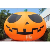 Giant Inflatable Pumpkin Ghost With Black Cat Outdoor Scary Props Halloween Decorations