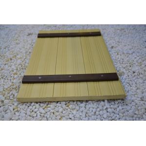 Indoor WPC Composite Wall Cladding , Composite Wood Wall Covering Yellow