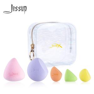 Latex Free Jessup 5pcs Beauty Blender Makeup Puff Sponge
