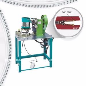 China Semi Auto Metal Nylon Zipper Machine U Type Particle Single Top Stop Machine wholesale