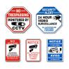 China Outdoor Video Surveillance Security Signs with Pole 10" X 10" Custom 3M Yard Adt Sign wholesale