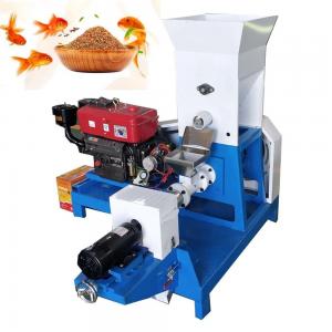 Motor Diesel Engine Dry Type Fish Feed Extruder Dog Food Processing Machine