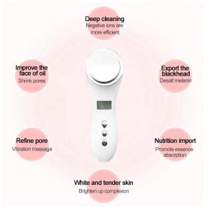 1000mAh Facial Beauty Devices Heat Cooling Galvanic Ion Facial Massager