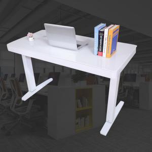 Plank White Laptop Electric Lifting Desk 20kg 45w Wireless Charging