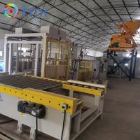 China Automatic PLC Control System Veneer Stone Production Line Concrete Retaining Block Filling Machine on sale