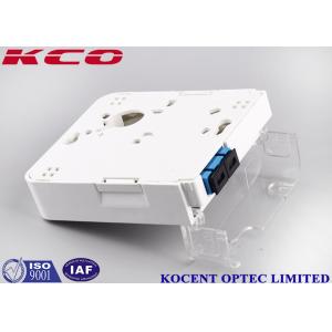 China 1 Port SC Duplex Fiber Optic Termination Box Wallmount Socket 2 Cores FTTH FTTB supplier