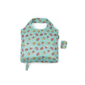 China Big Capacity Fold Up Tote Bag Cupcake Printed Collapsible Grocery Tote supplier