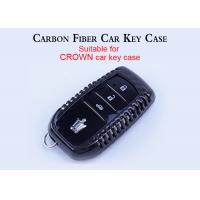 China Glossy Black Twill Nissan Carbon Fiber Car Key Case on sale