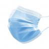 Blue White Dental Disposable Surgical Face Mask With Adjustable Nose Piece