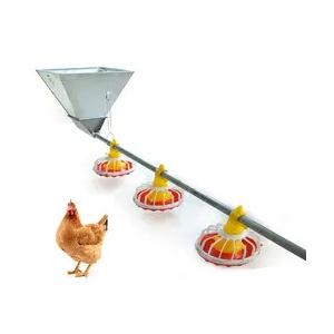 Feeding equipment for breeding chicken feed line barrel type metering synchronous feeding system to support spot