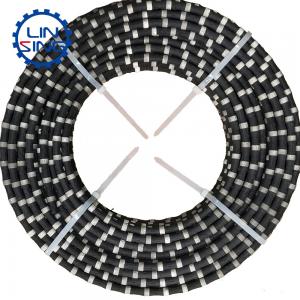 China 20-40 m2/m Life Span D11.5MM Diamond Wire Saw for Marble and Concrete Block Cutting supplier