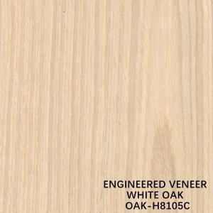 China White Oak H8105C Man Made Crown Cut 3100mm Engineered Wood Veneer Popular For Doors supplier