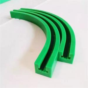 UHMWPE Polyethylene Wear Strip Green Plastic Conveyor Guide Rails Product