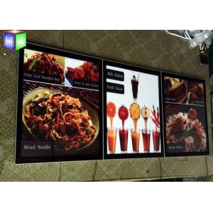 China Advertising Acrylic LED Menu Board Light Box Display Ultra Slim With Magnetic supplier