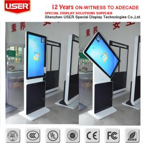 42" Rotated touch lcd panel full hd advertising display with digital totem 1000 nit lcd