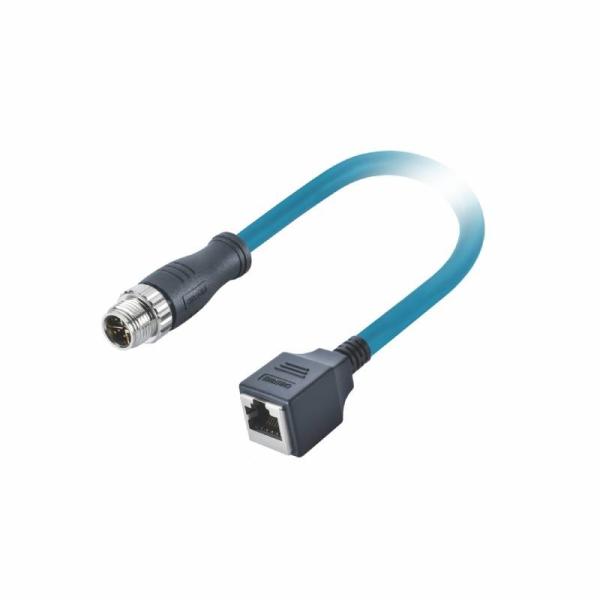China CAT industriel des véhicules à moteur 6A M12 X de câble Ethernet de Profinet a codé au câble Rj45 supplier