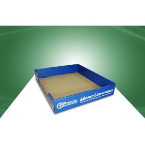 Blue Retail PDQ Cardboard Pallet Trays For Aircraft Toy Display , Eco-Friendly