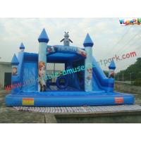 China Forzen Inflatable Combo Moonwalk , Bouncer Pool Slide 10L x 8W x 5.2H Meter on sale