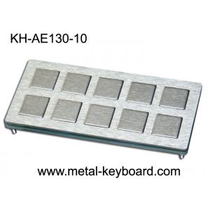 Shake Proof 10 Keys Industrial Metal Keyboard PS2 Industrial Kiosk Keyboard