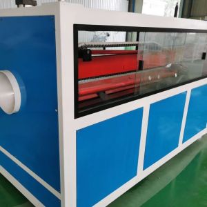 China Full Intermeshing Plastic PVC Tube Extruder Line with Deep Screw Channel Structure supplier