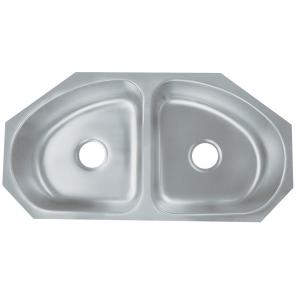 35 Inch Undermount Double Bowl Kitchen Sink With Cardboard Cutout Template