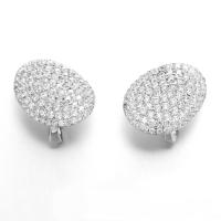 China Shield StudsⅠ Birthstone Earrings 925 Silver CZ Stud Earrings Protective on sale