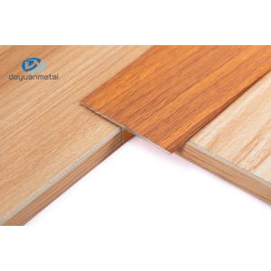 China 6063 Aluminum T Profiles Extrusion T5 Temper Polished Multiapplication Transition Trim Wood Grain supplier