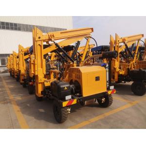 China Wheel type guardrail installation YC260 hydraulic hammer pile driving machine supplier