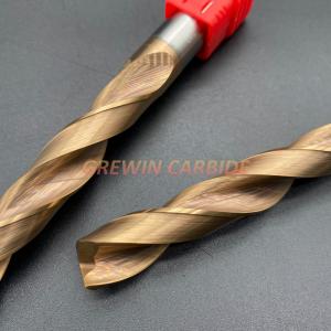 China Solid Carbide Twist Drills Bits Extended Length Drilling Deep Holes In Steel supplier