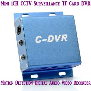 China Mini C-DVR 1CH CCTV Surveillance TF Card DVR Digital Audio Video Recorder Motion Detection supplier